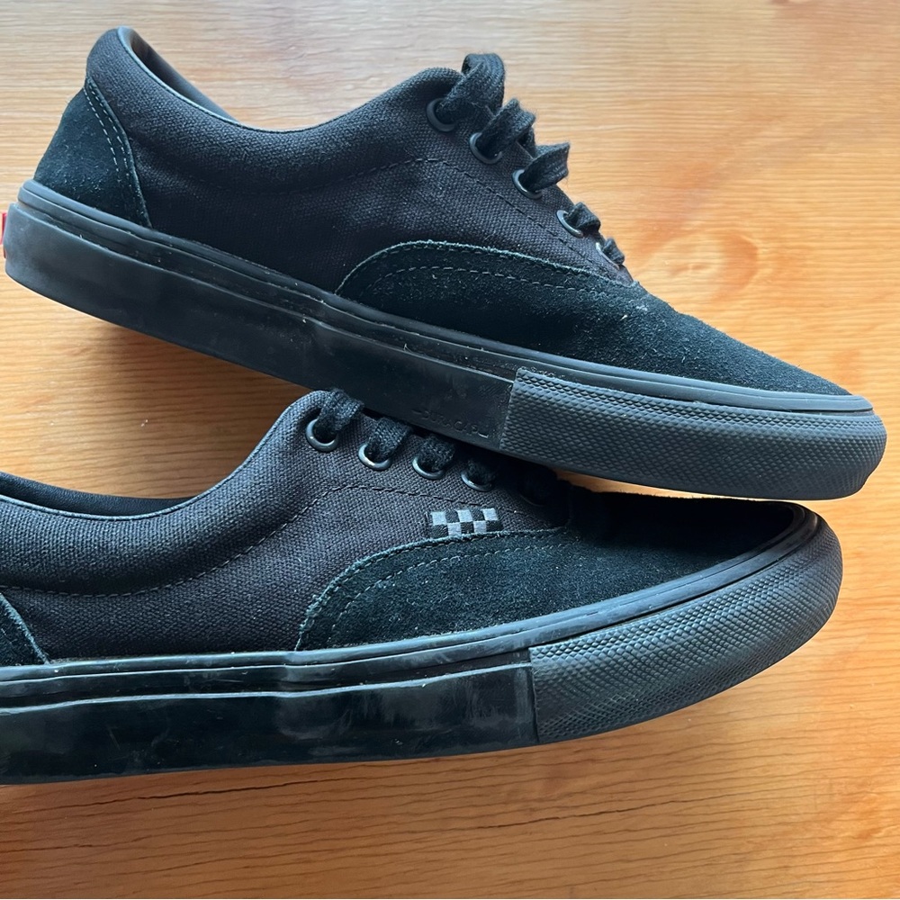 Vans Skate Era Skateboarding Popcush Black Leather Su… Gem